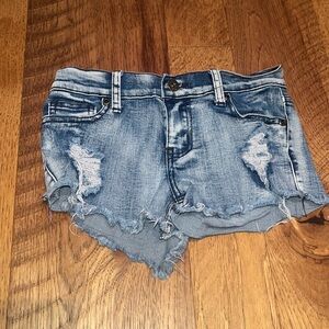 So Nikki Girl’s Ripped Jean Shorts Size 12